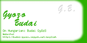 gyozo budai business card