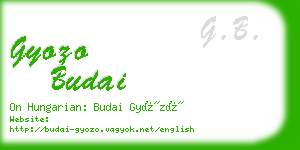 gyozo budai business card